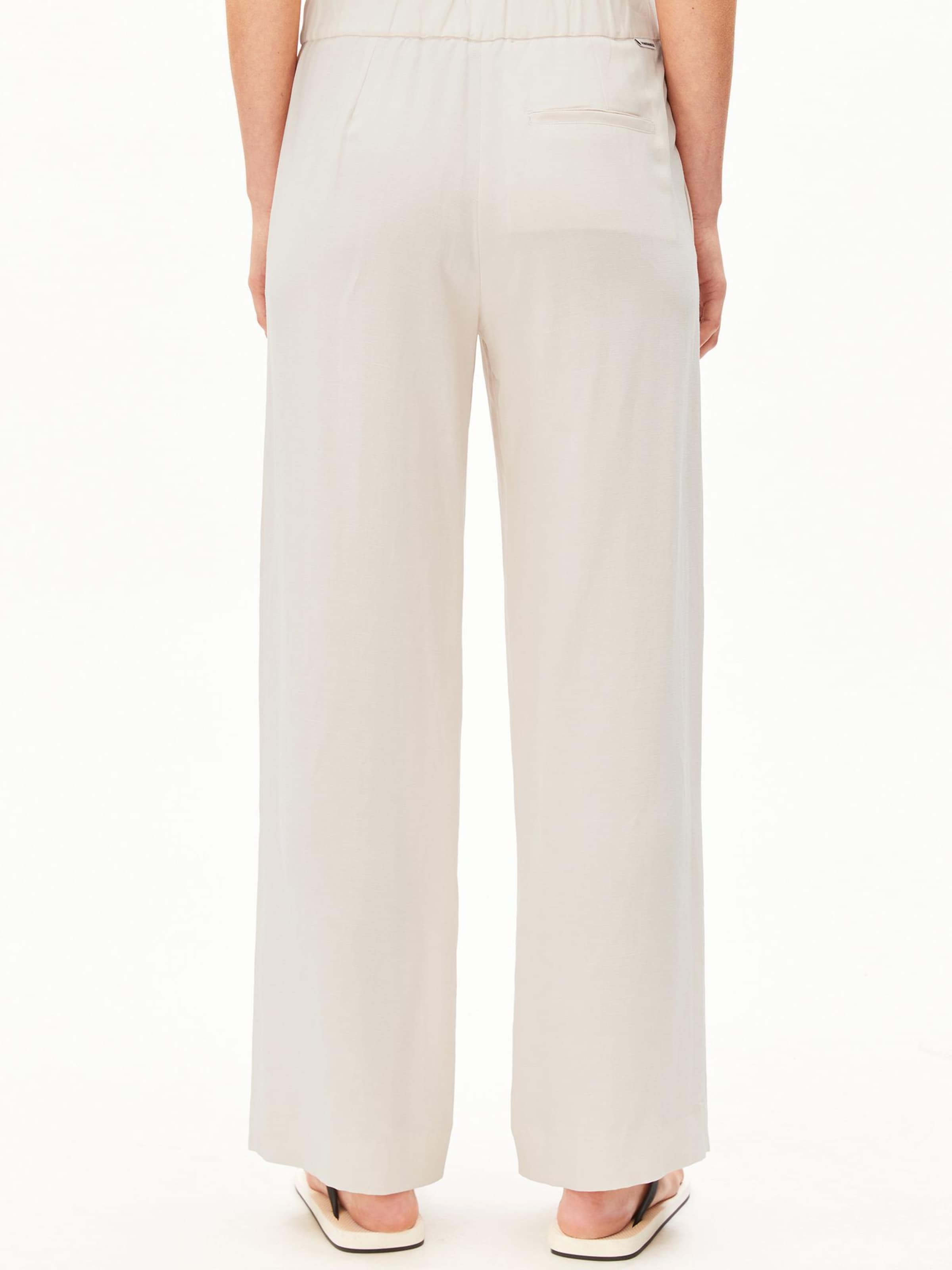 ARMEDANGELS Loosefit Broek in Beige: voorkant