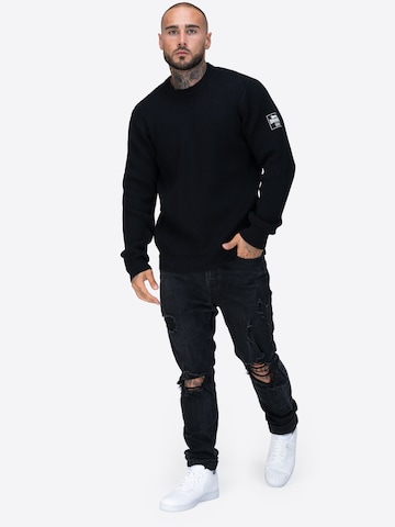 LONSDALE - Pullover 'MOYCULLEN' em preto