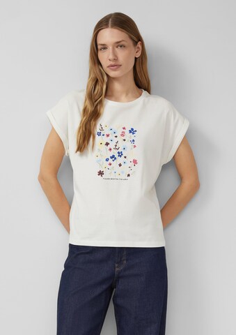 s.Oliver Shirt in Beige: voorkant