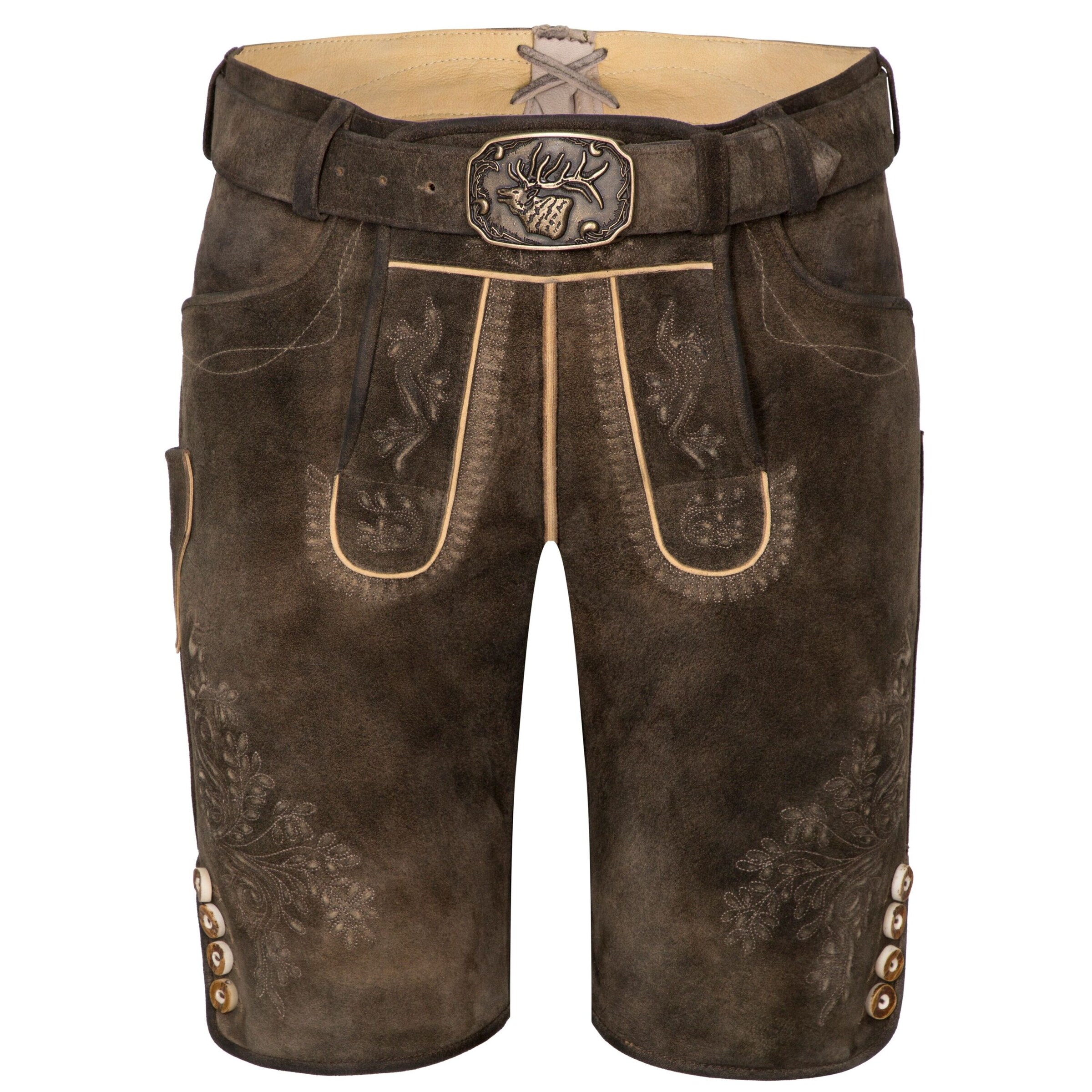 Regular Pantalon folklorique 'Eggenfeld' SPIETH & WENSKY en marron : devant