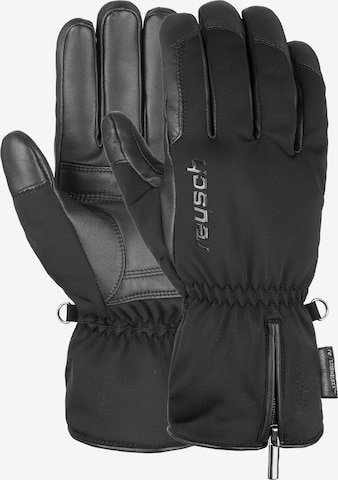 REUSCH Athletic Gloves 'Powerline STORMBLOXX™' in Black: front