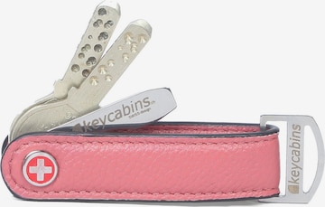 keycabins Schlüsselanhänger 'Loop S4' in Pink: Vorderseite