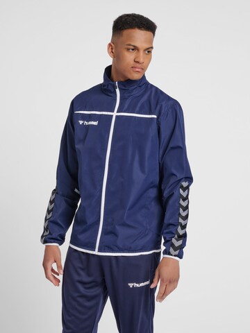 Hummel Trainingsjack 'AUTHENTIC' in Blauw: voorkant