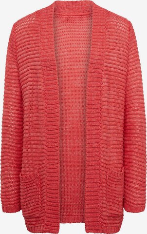 Goldner Knit Cardigan in Red: front