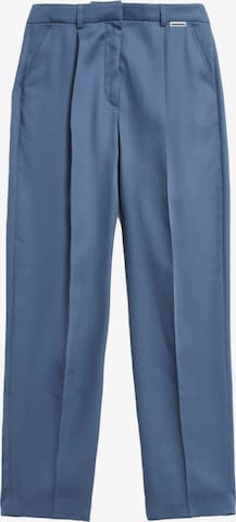 ARMEDANGELS Tapered Pleat-Front Pants ' Sandrinaa ' in Blue: front