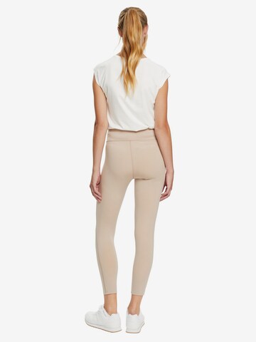 ESPRIT Skinny Sportbroek in Beige