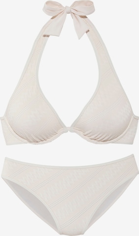 Bikini s.Oliver en blanc : devant