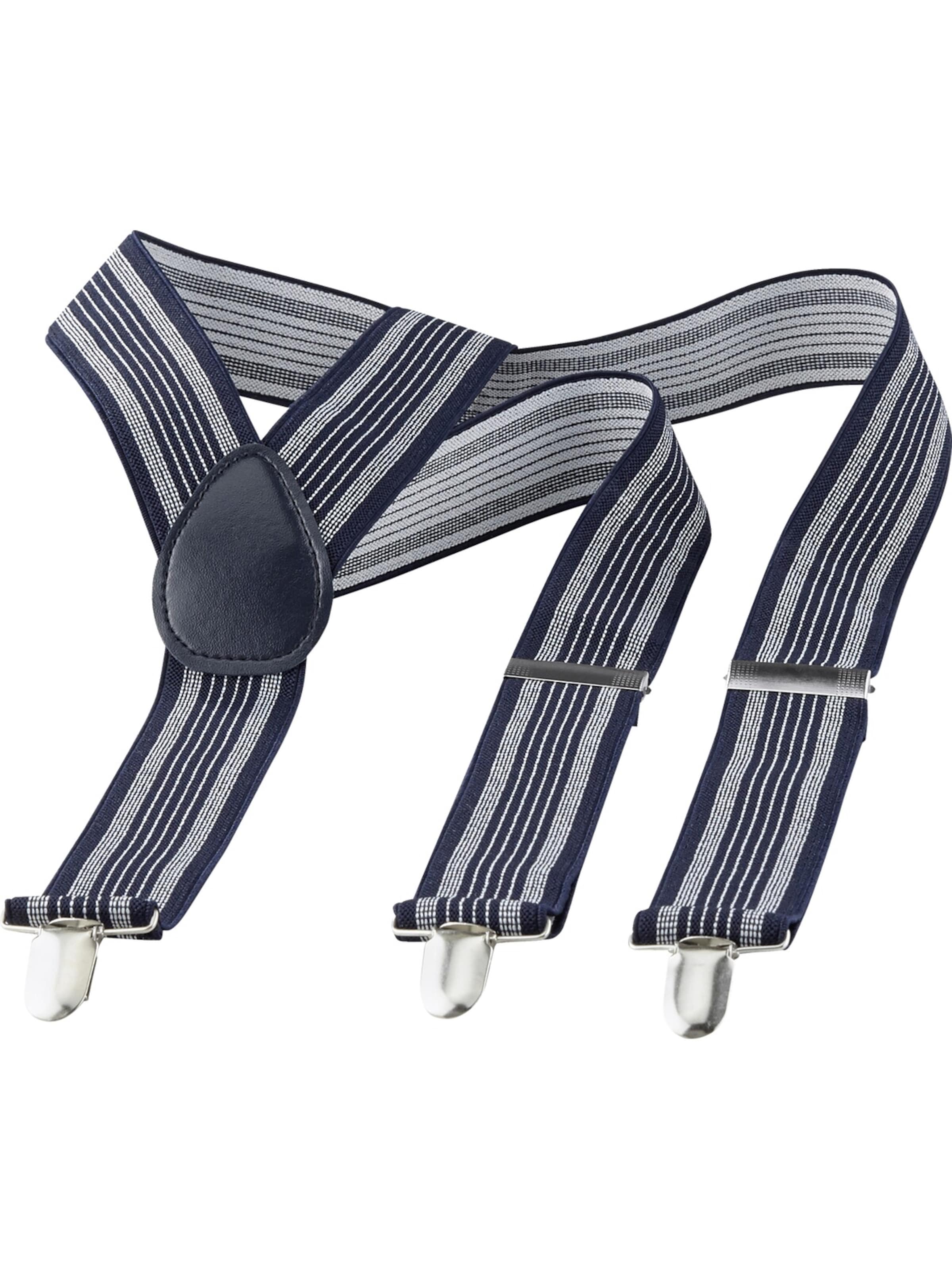 Jan Vanderstorm Hosenträger 'Rango' in Blau: Vorderseite