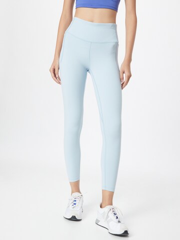 UNDER ARMOUR Skinny Sportbroek 'Meridian' in Blauw: voorkant