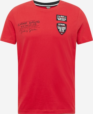 CAMP DAVID T-Shirt 'Ocean´s Seven I' in Rot: predná strana