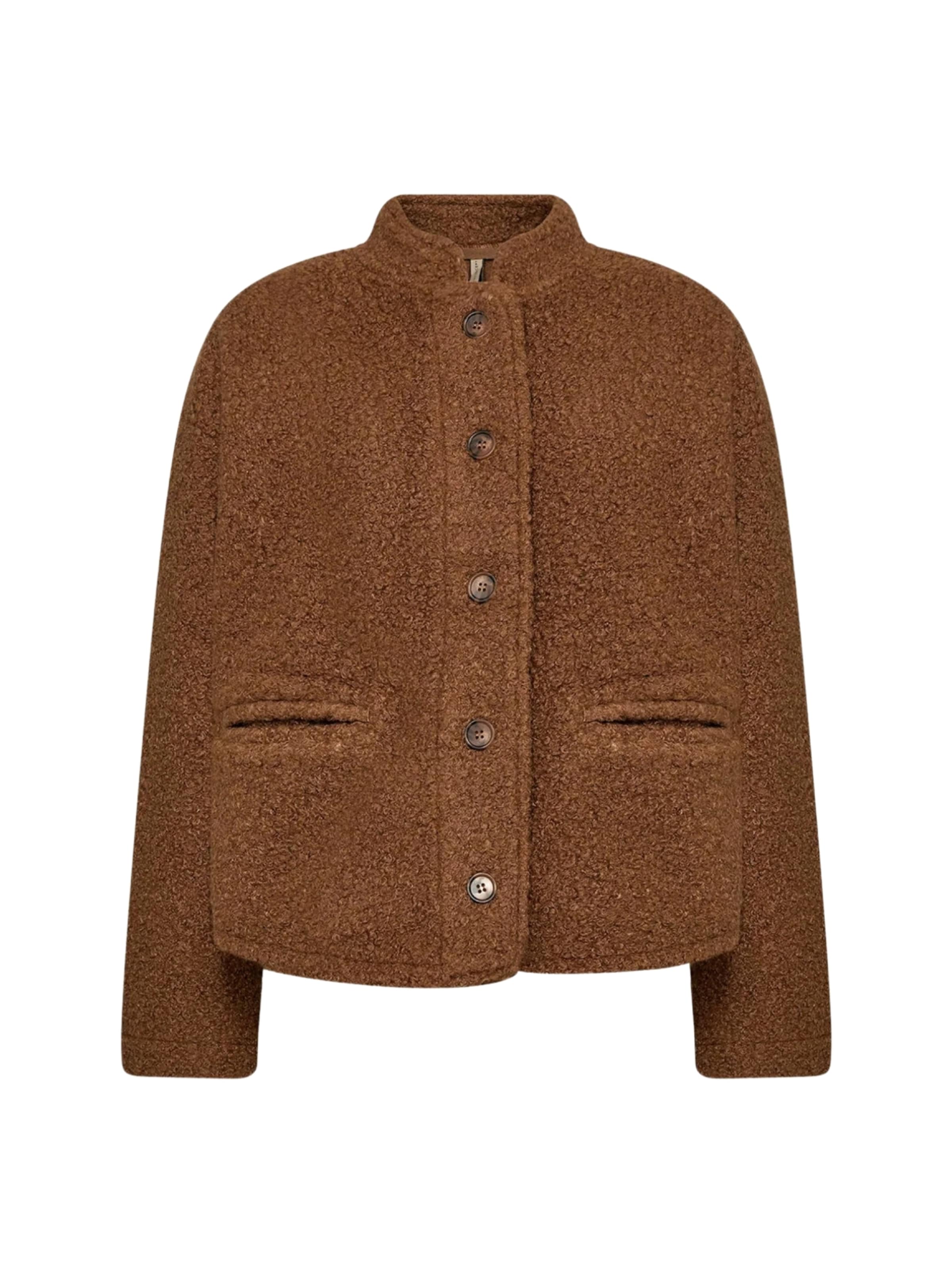 Soyaconcept Přechodná bunda 'Shaima' – hnědá: přední strana