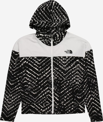 THE NORTH FACE Sports sweat jacket 'Glacier' in Black: front