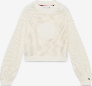 Pull-over TOMMY HILFIGER en beige : devant