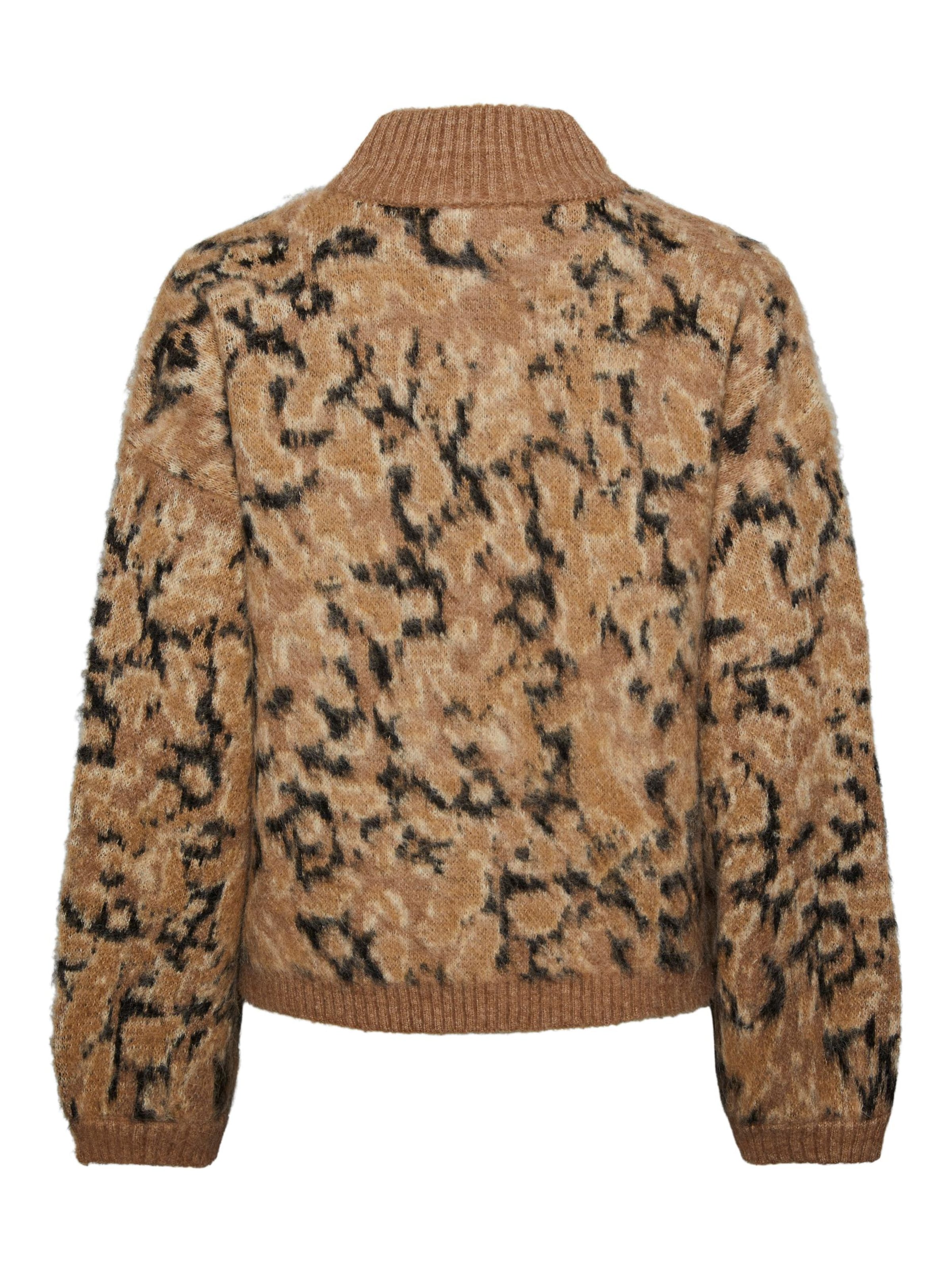 PIECES - Pullover 'JOELLA' em castanho