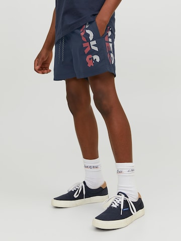 Shorts de bain 'JPSTFIJI' Jack & Jones Junior en bleu : devant