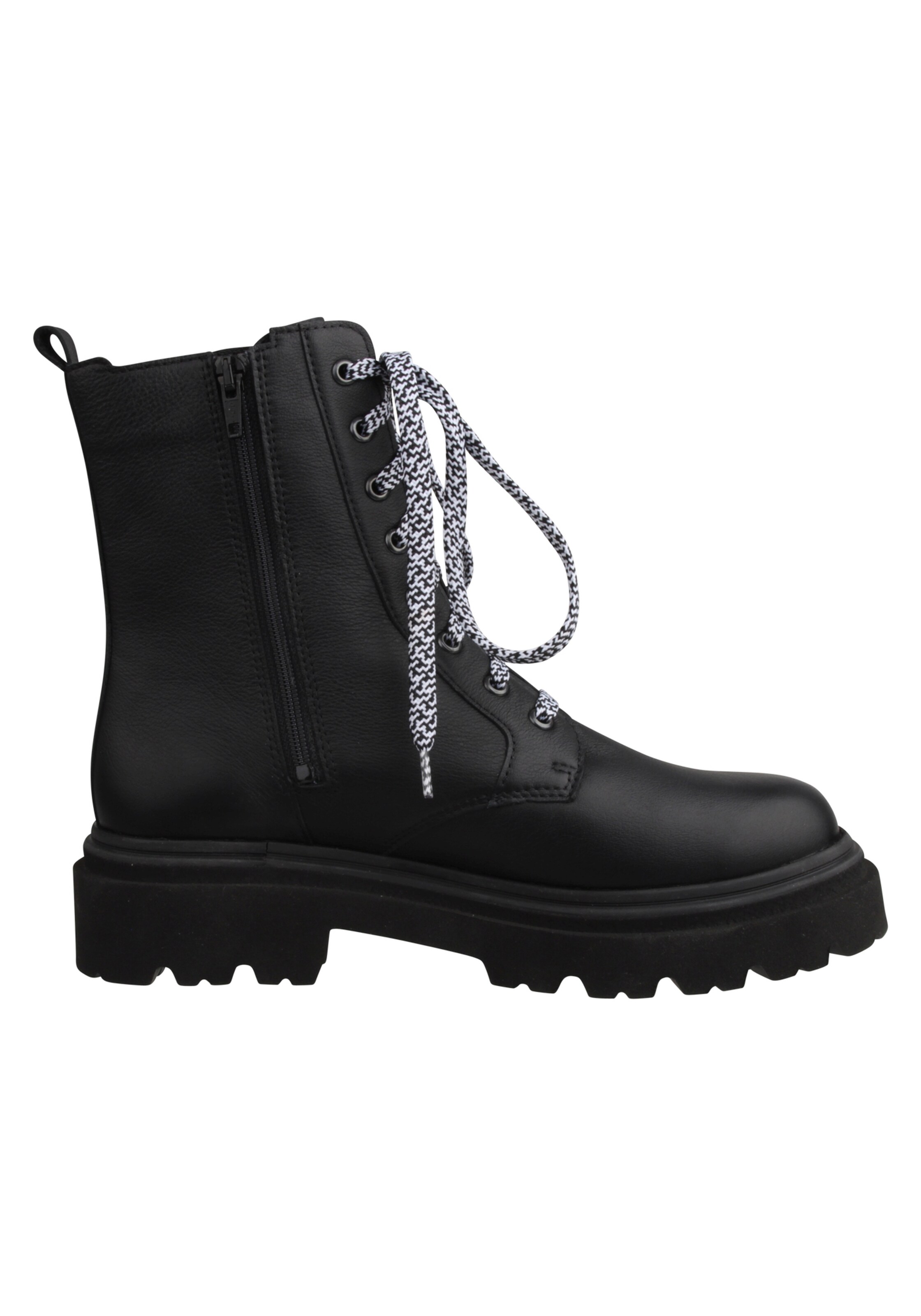 Lei by tessamino Schnürstiefelette 'Frizzi' in Schwarz