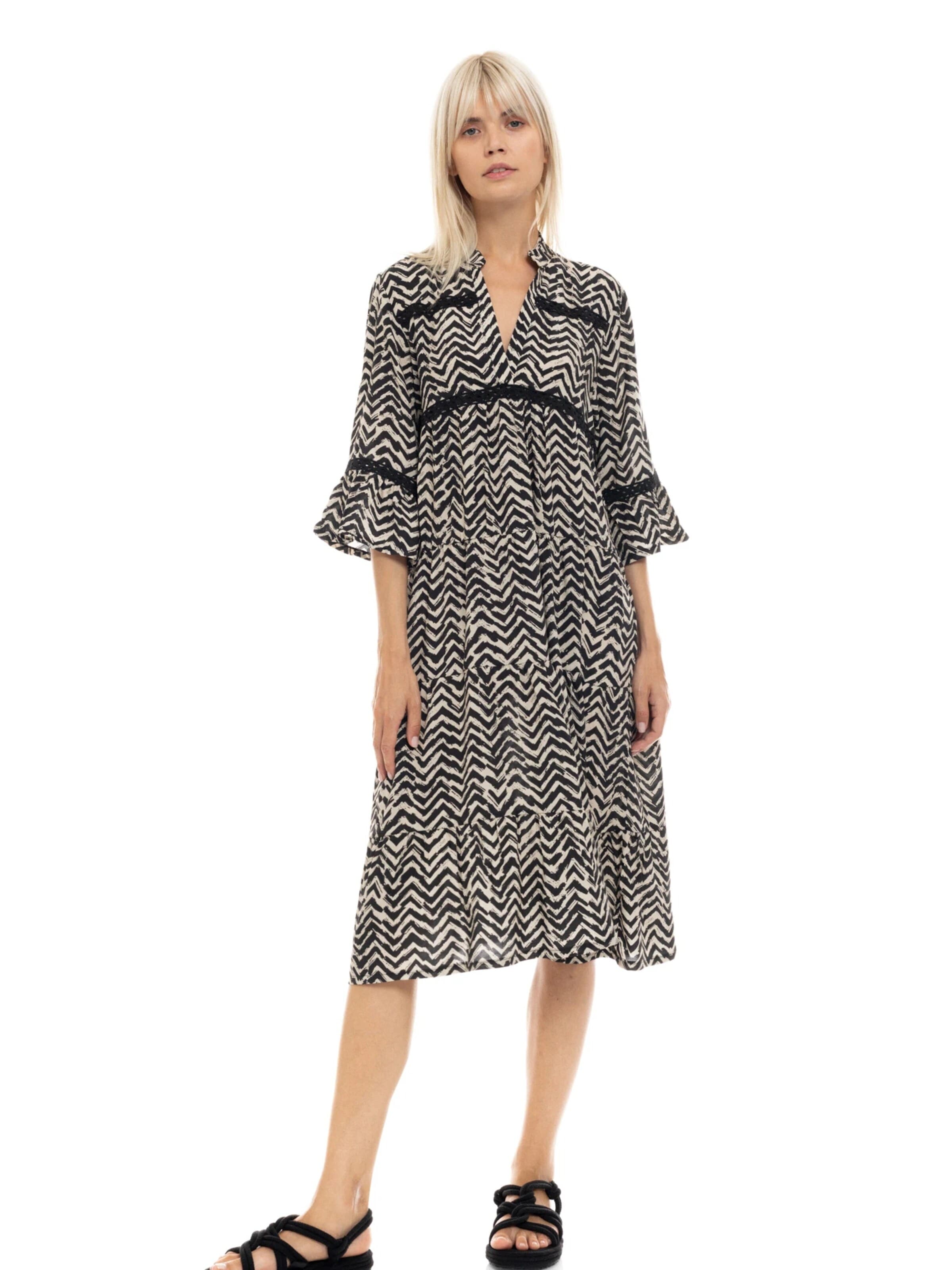 Robe 'BEACHWEAR LONG HAVANA' Pink Label en noir