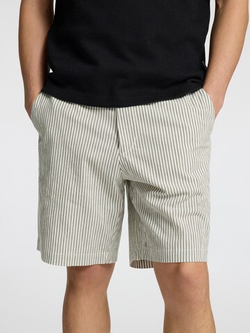 Regular Pantalon chino SELECTED en vert