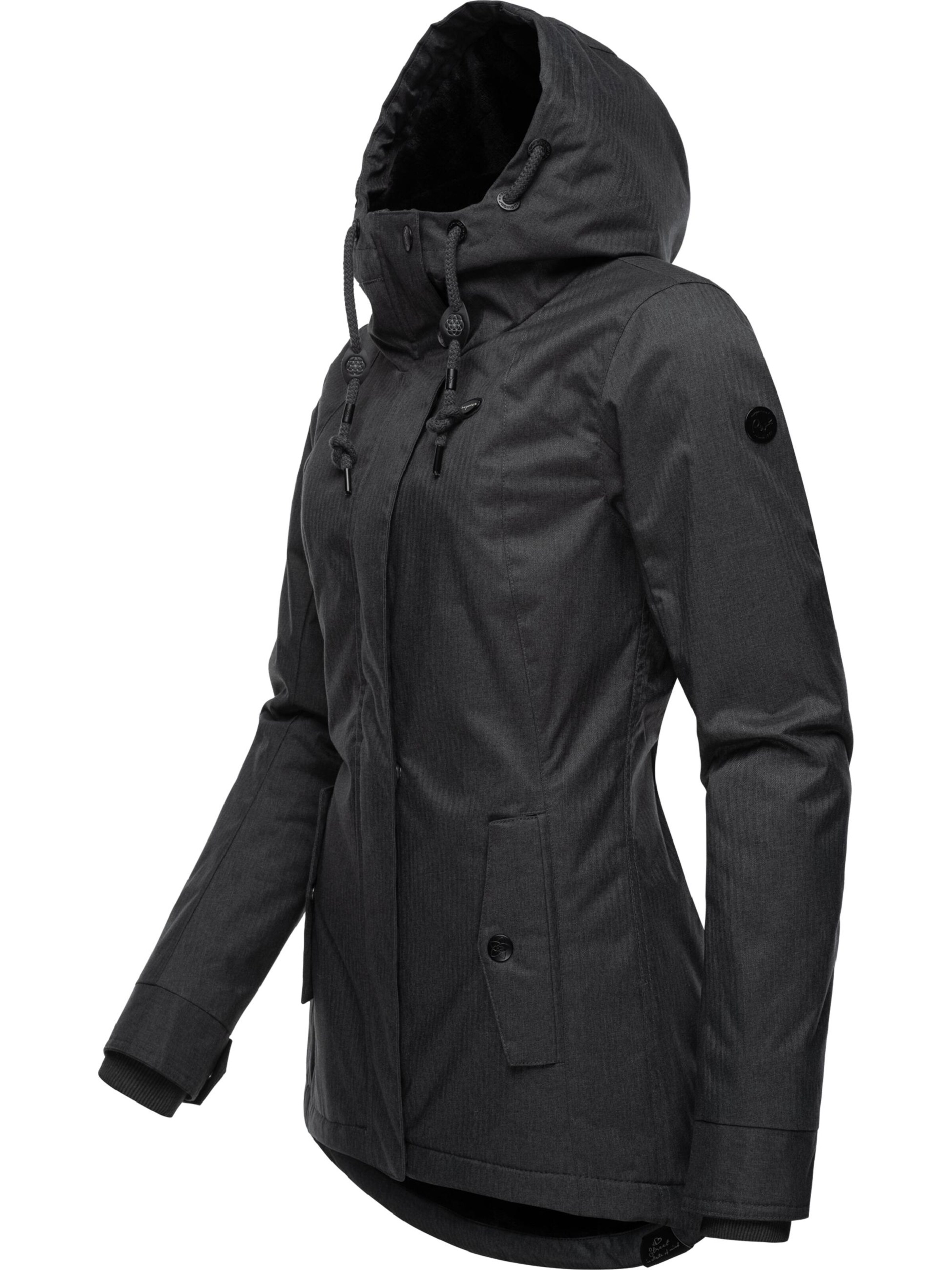 Ragwear Kurtka zimowa 'Monade' w kolorze czarny