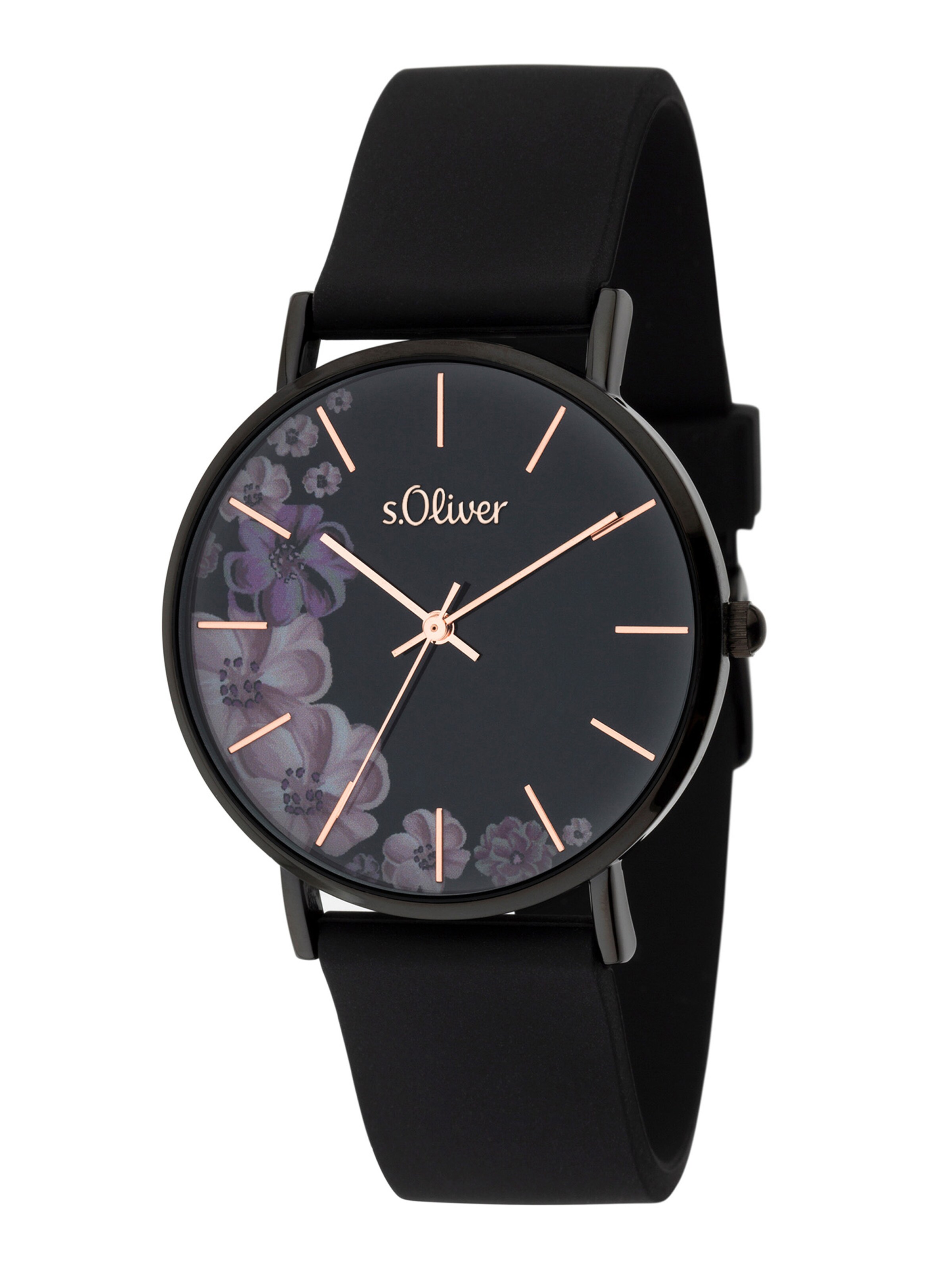 s.Oliver Analog Watch in Black