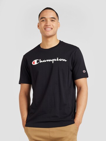 Champion Authentic Athletic Apparel Tričko – černá: přední strana