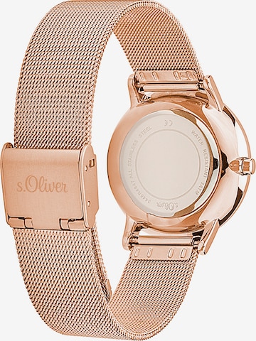 s.Oliver Analog Watch in Bronze