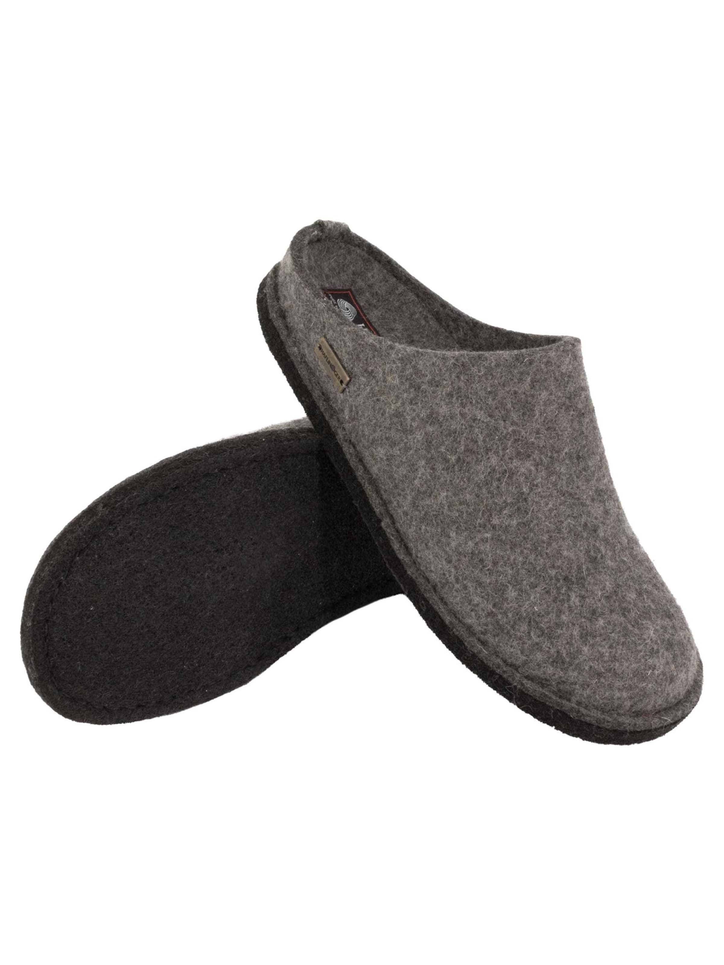 HAFLINGER Mules 'Flair Soft' in Grey