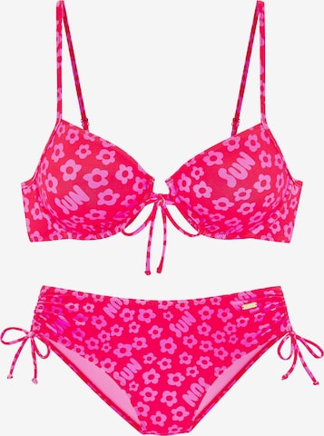 BUFFALO T-Shirt Bikini värissä vaaleanpunainen: etupuoli