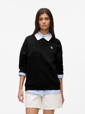 Felpa di Karl Lagerfeld in nero: frontale