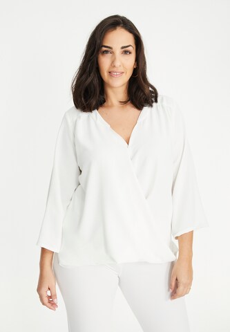 SPGWOMAN Blouse in Wit: voorkant