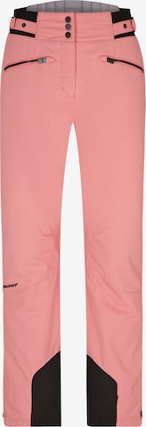 ZIENER Regular Workout Pants 'TILLA' in Pink: front