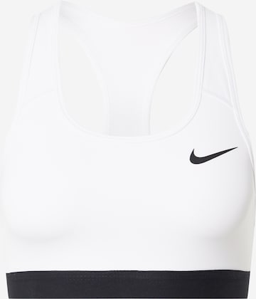 NIKE Regular Sports bra in White: front