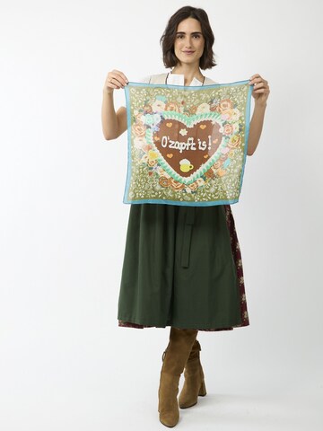CODELLO Traditional shawl in Green