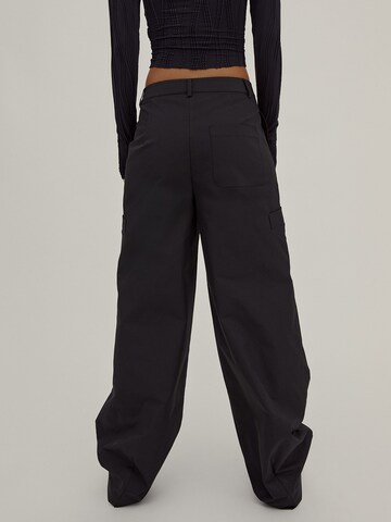 millane Wide leg Pleat-front trousers 'Kaja' in Black