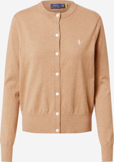 Polo Ralph Lauren Knit Cardigan in Camel / White, Item view