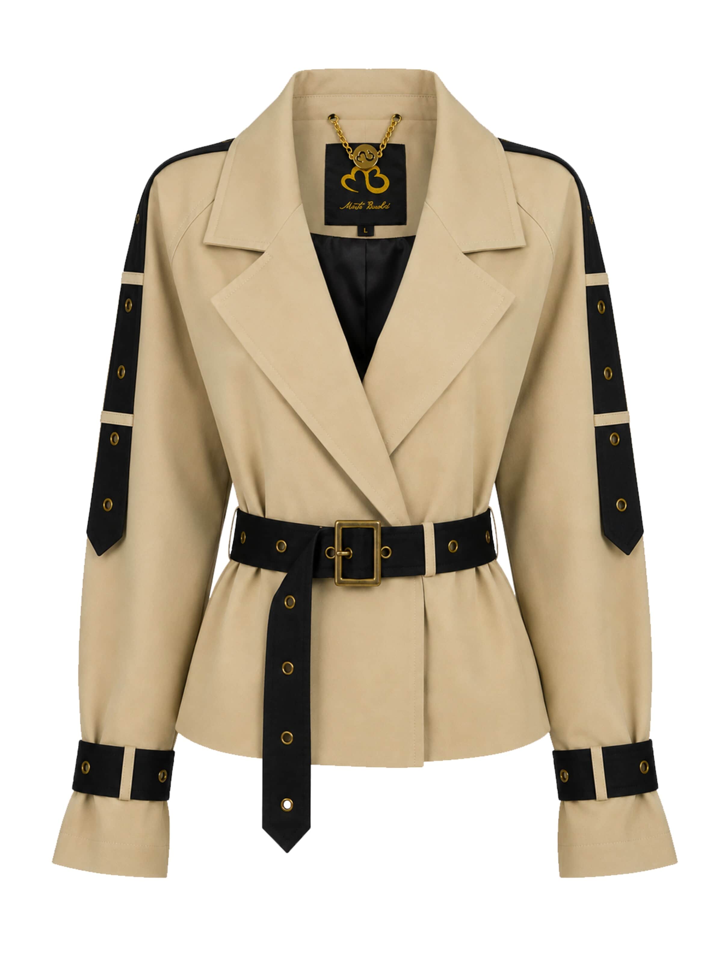 MB by Marta Buzolic Between-Season Jacket in Beige: front