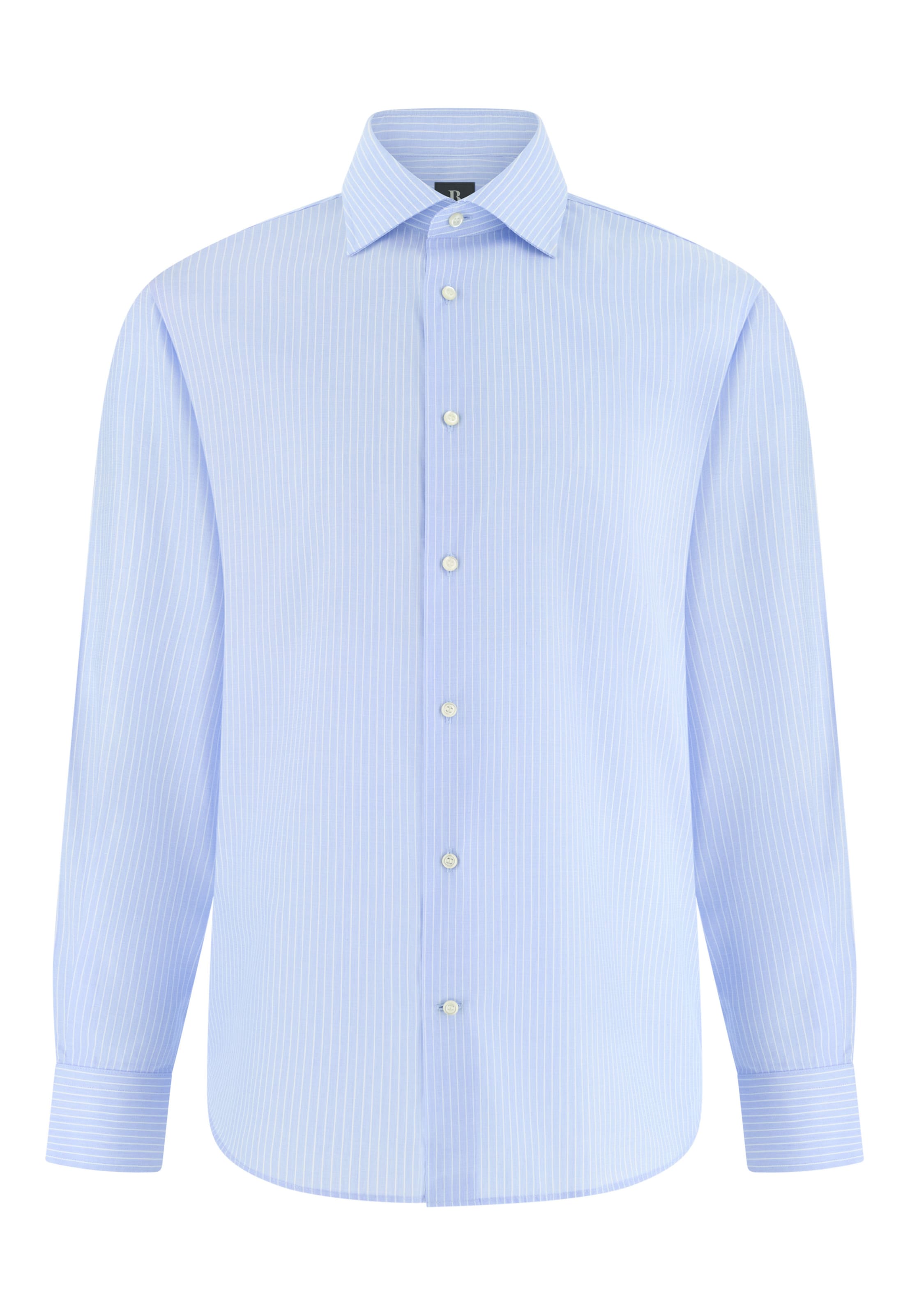 Boggi Milano Regular fit Overhemd in Blauw: voorkant