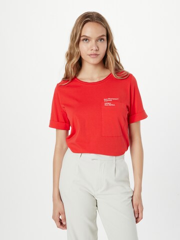 T-shirt TAIFUN en rouge : devant