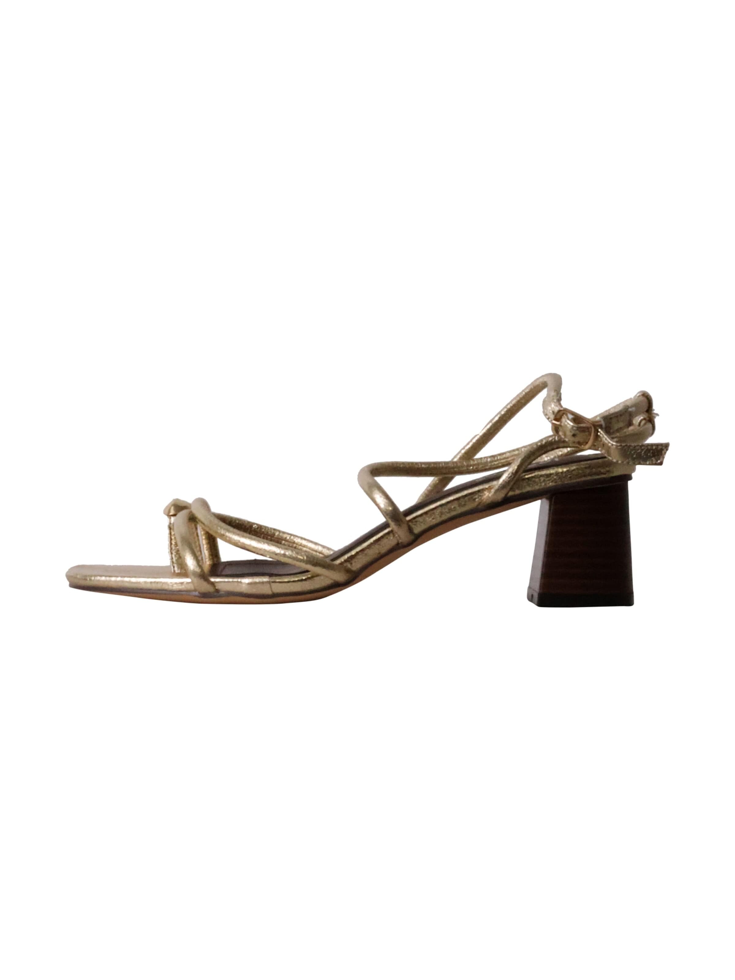 Super Mode Sandały 'Joalice-Sandalen mit Absatz' w kolorze złoty: przód