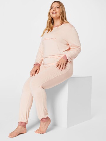 Missguided Plus Strój domowy w kolorze różowy