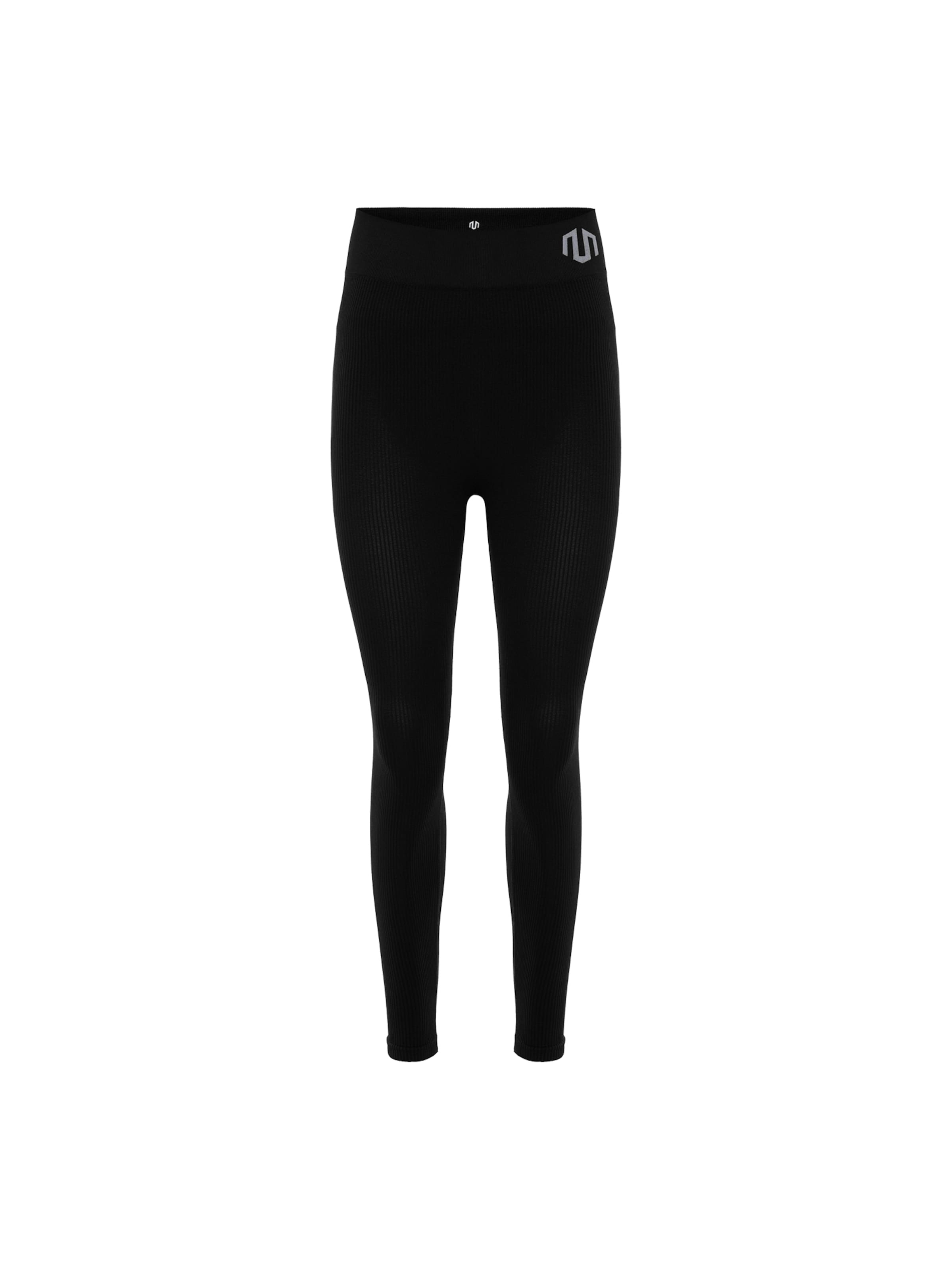 MOROTAI Skinny Sporthose 'Naikan' in Schwarz: Vorderseite