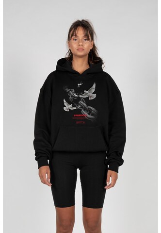 MJ Gonzales Sweatshirt 'Freedom' in Black