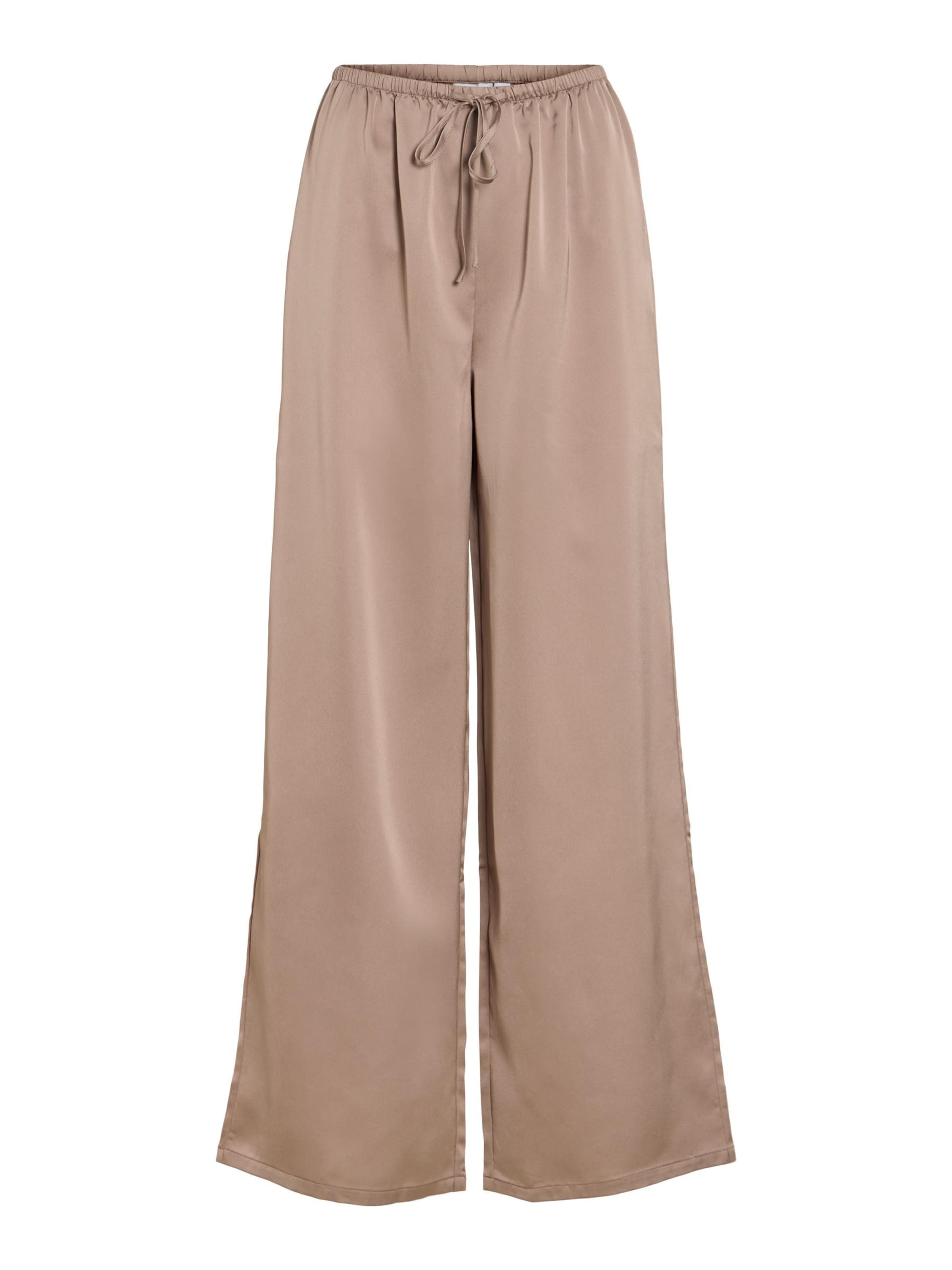 Wide Leg Pantalon 'VIEllette' VILA en beige : devant