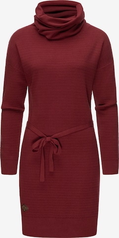 Ragwear Knitted dress 'Babett' in Red: front