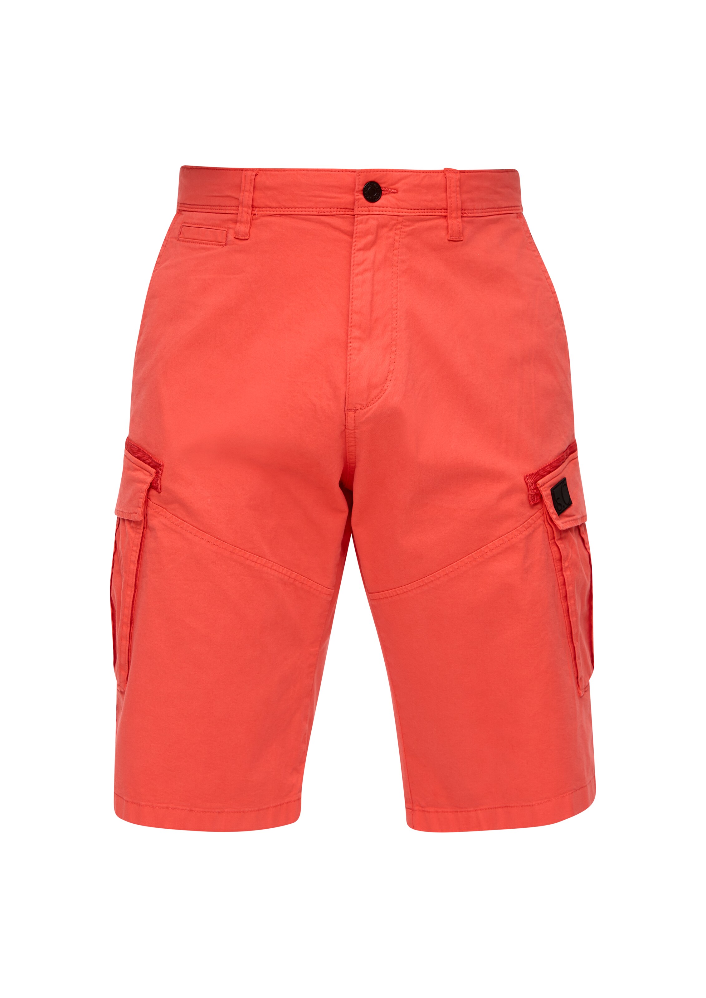 s.Oliver - Loosefit Calças cargo em laranja: frente