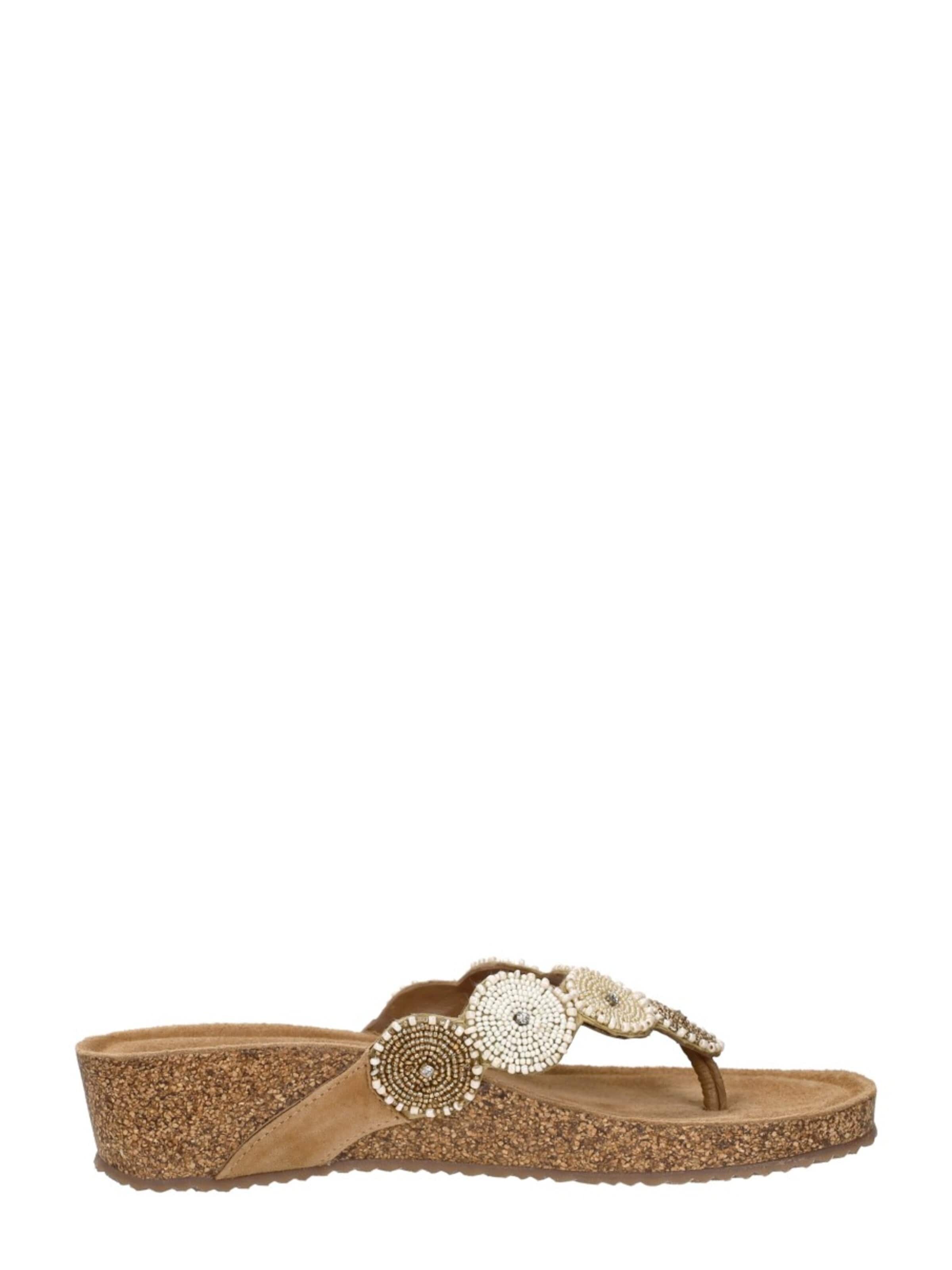LAZAMANI Teenslipper 'Mare' in Beige