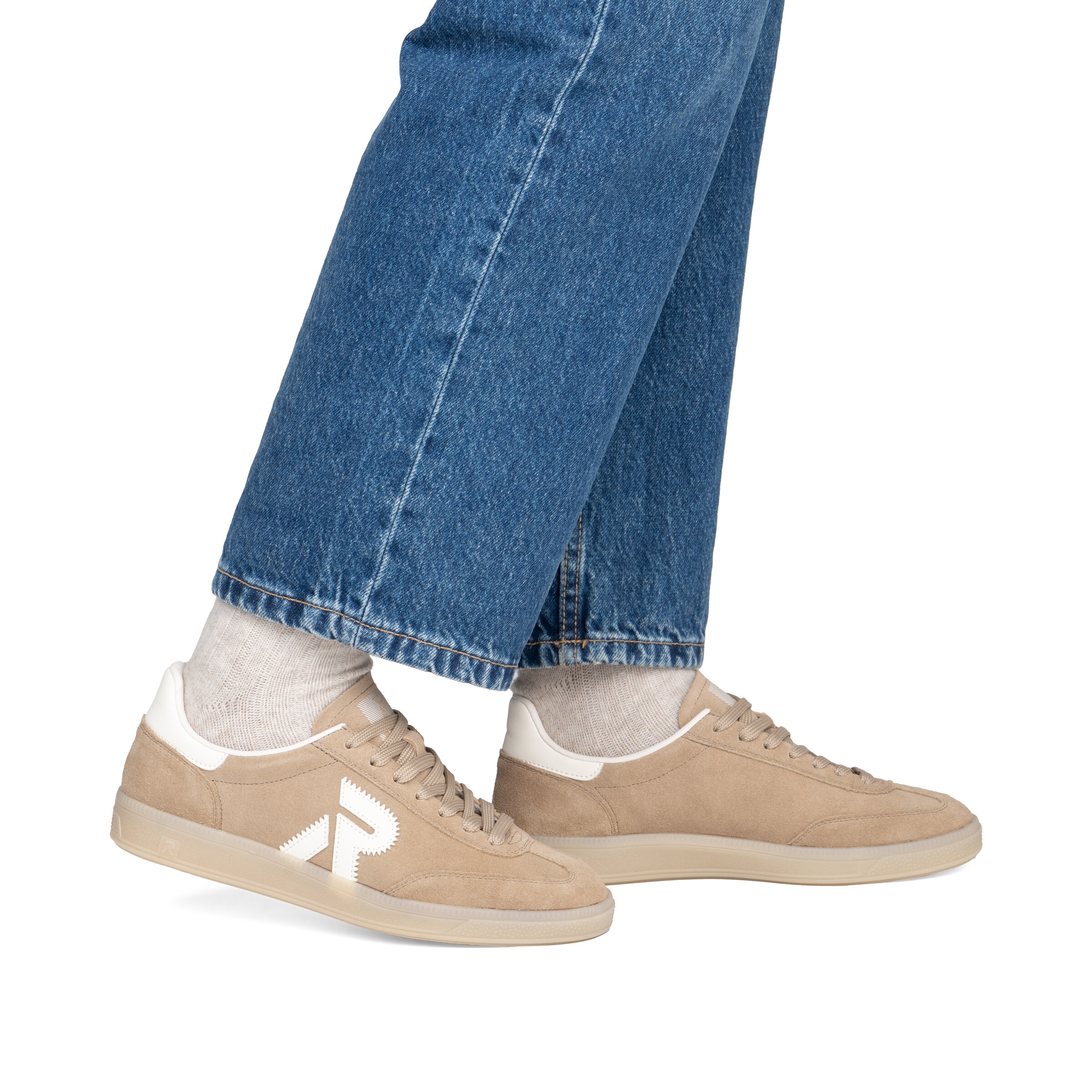 Baskets basses 'San Diego' Rieker Sport en beige