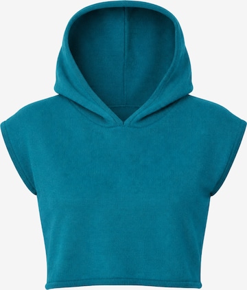 Süel knitwear Gebreide top 'Hanna Hoodie' in Groen: voorkant