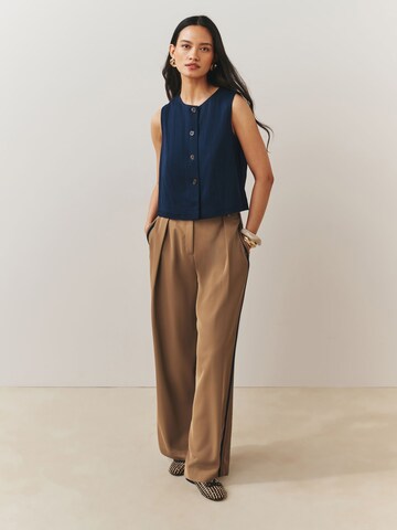 Next Wide Leg Hose in Braun