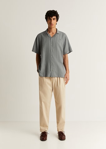 Scalpers Regular fit Риза 'Hawaiian' в сиво: отпред